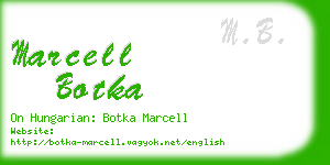 marcell botka business card